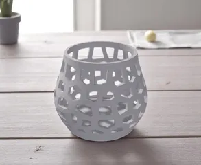 Polygon Teelichthalter