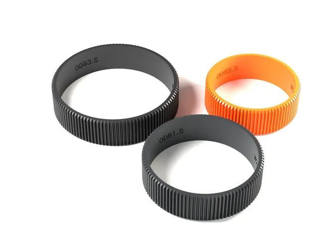 Slip-on Follow Focus Gears – Module 0.8, 7 Sizes