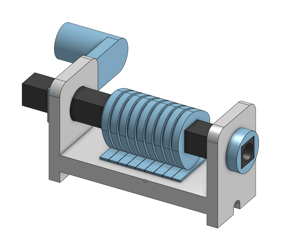 Hand Cranked IV Pump 3D model