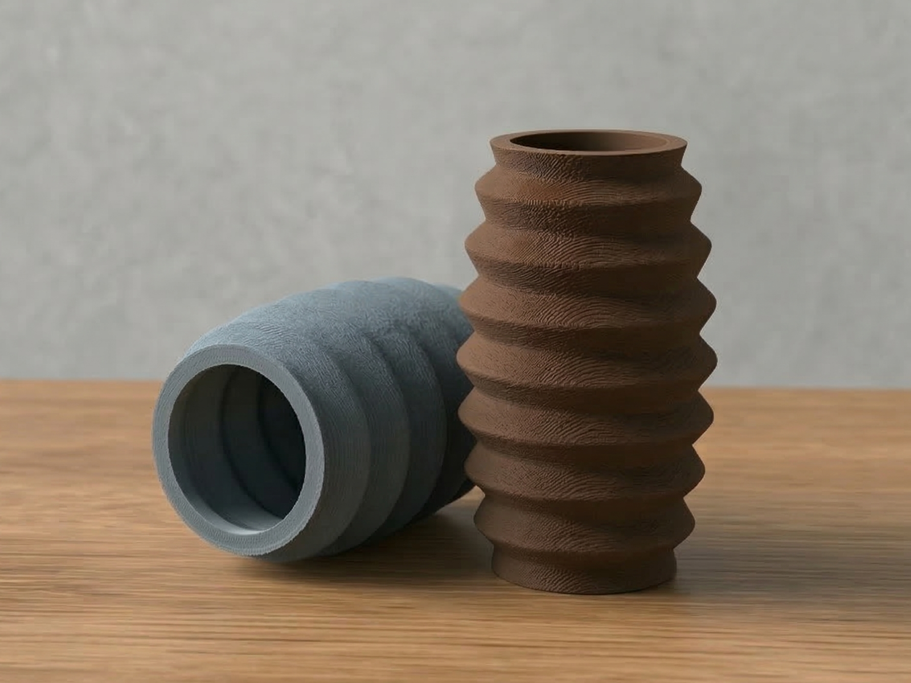 Nordic Ripple Vase – Minimalist Scandinavian Decorative Vase