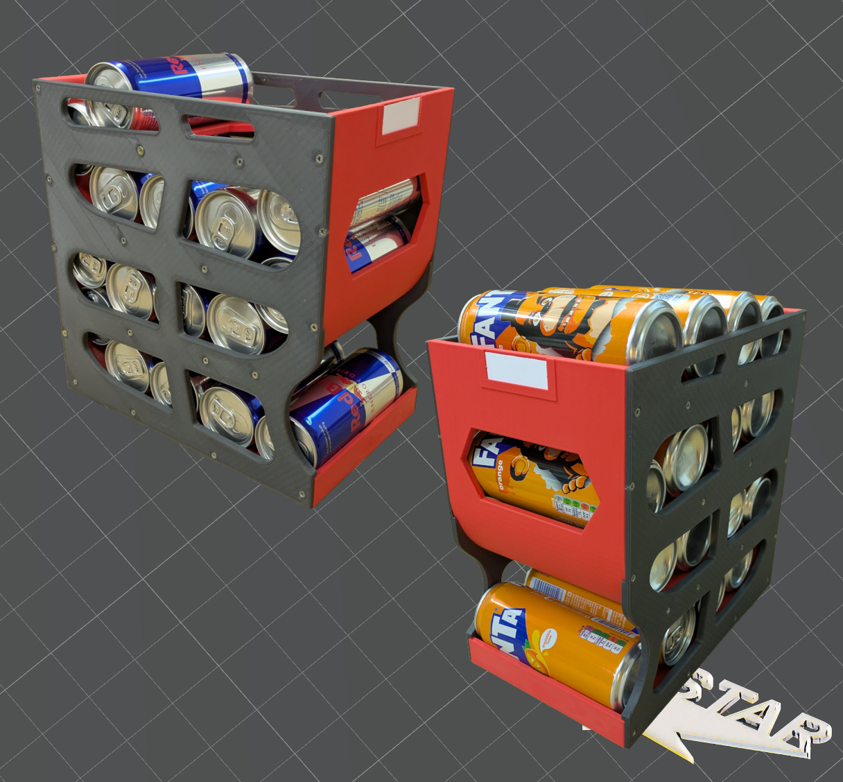 330ml Can storage dispenser "First in - First out" / Getränkedosenlager