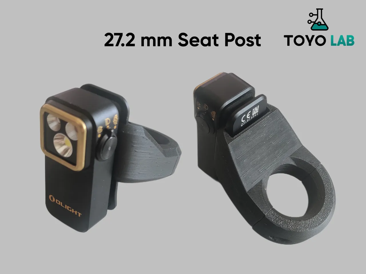 Olight Oclip Pro Mount for 27.2mm Bike Seat Post by Toyo LAB