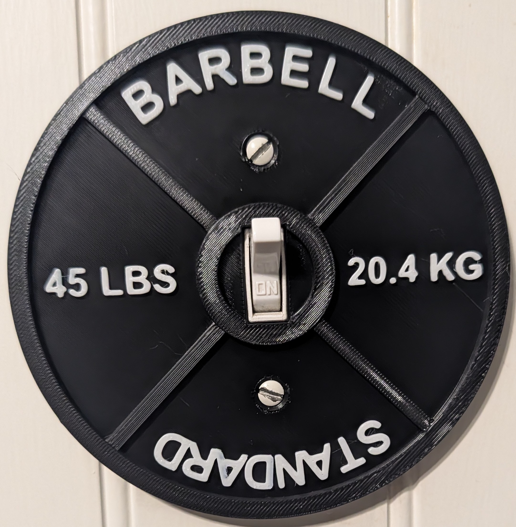Barbell Toggle Light Switch Cover
