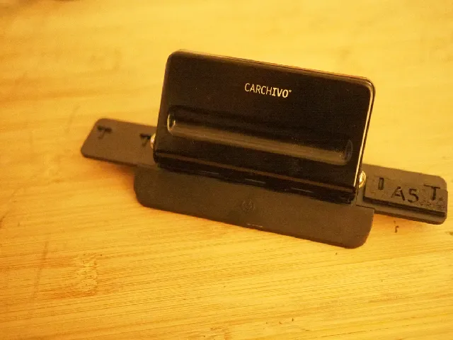 A5 guide for discbound paper punch