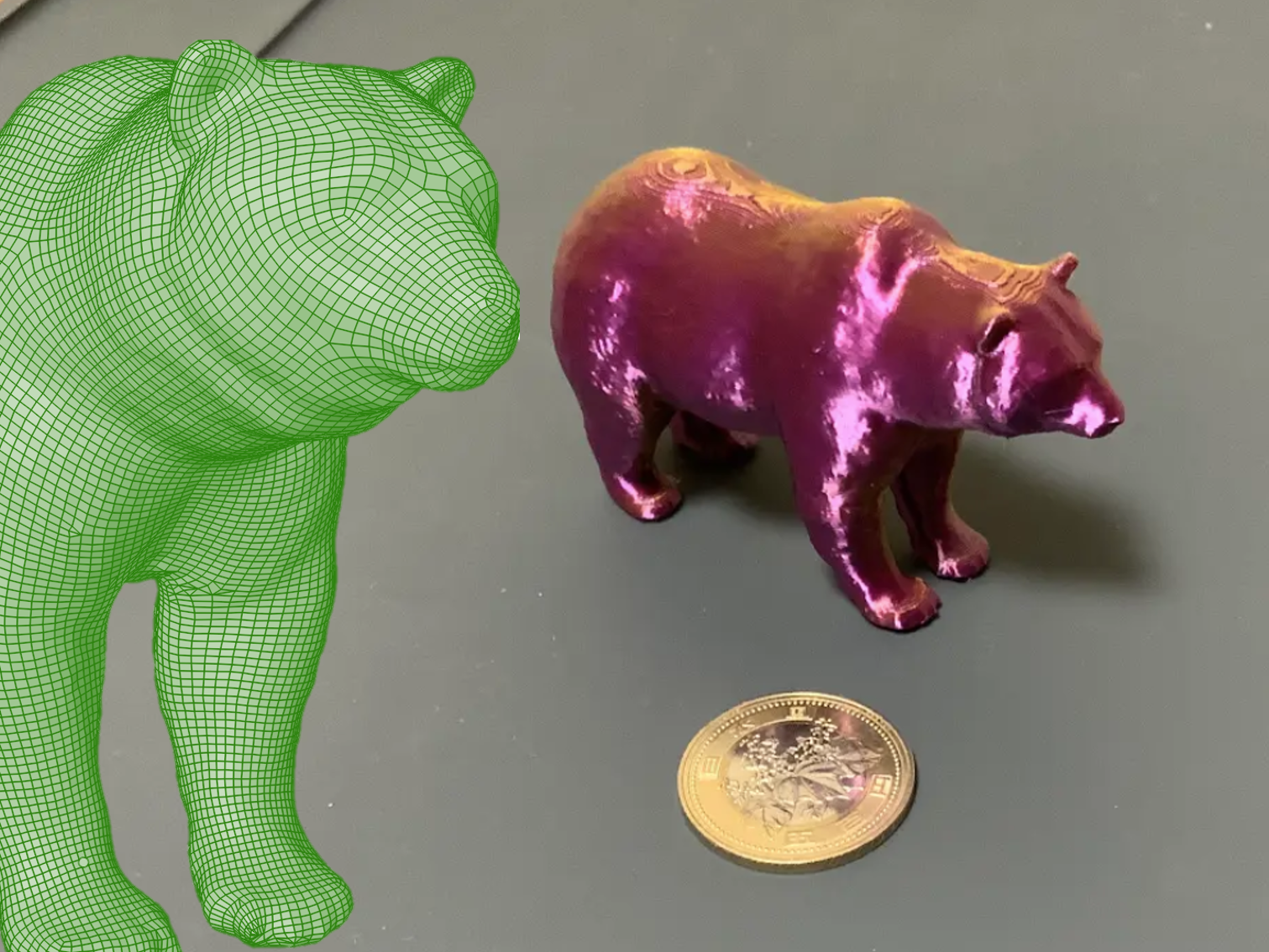 Bear - 3d outline