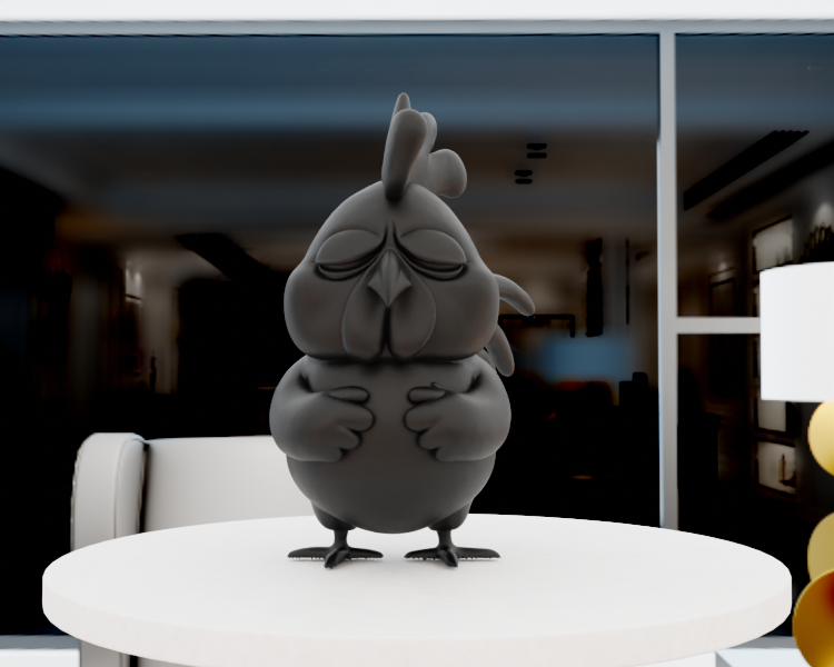 Miniatura 7 do modelo 3D Grumpy Chicken