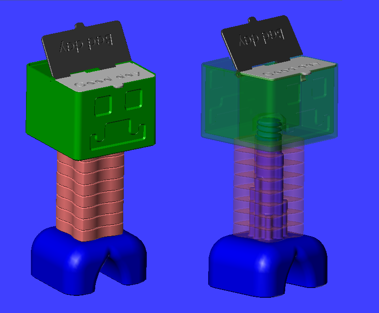 Minecraft Creeper -multisensoric toy