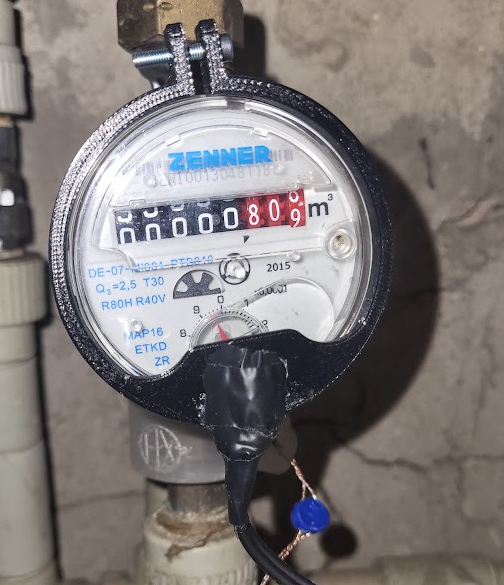 Držák IR snímače QRD1114 na vodoměr Zenner ETKD
