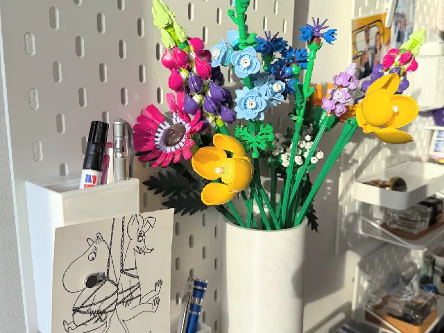V2 SKÅDIS Hidden battery dispenser / pen container / magnet board / vase. (More containers, files organised, and full description)