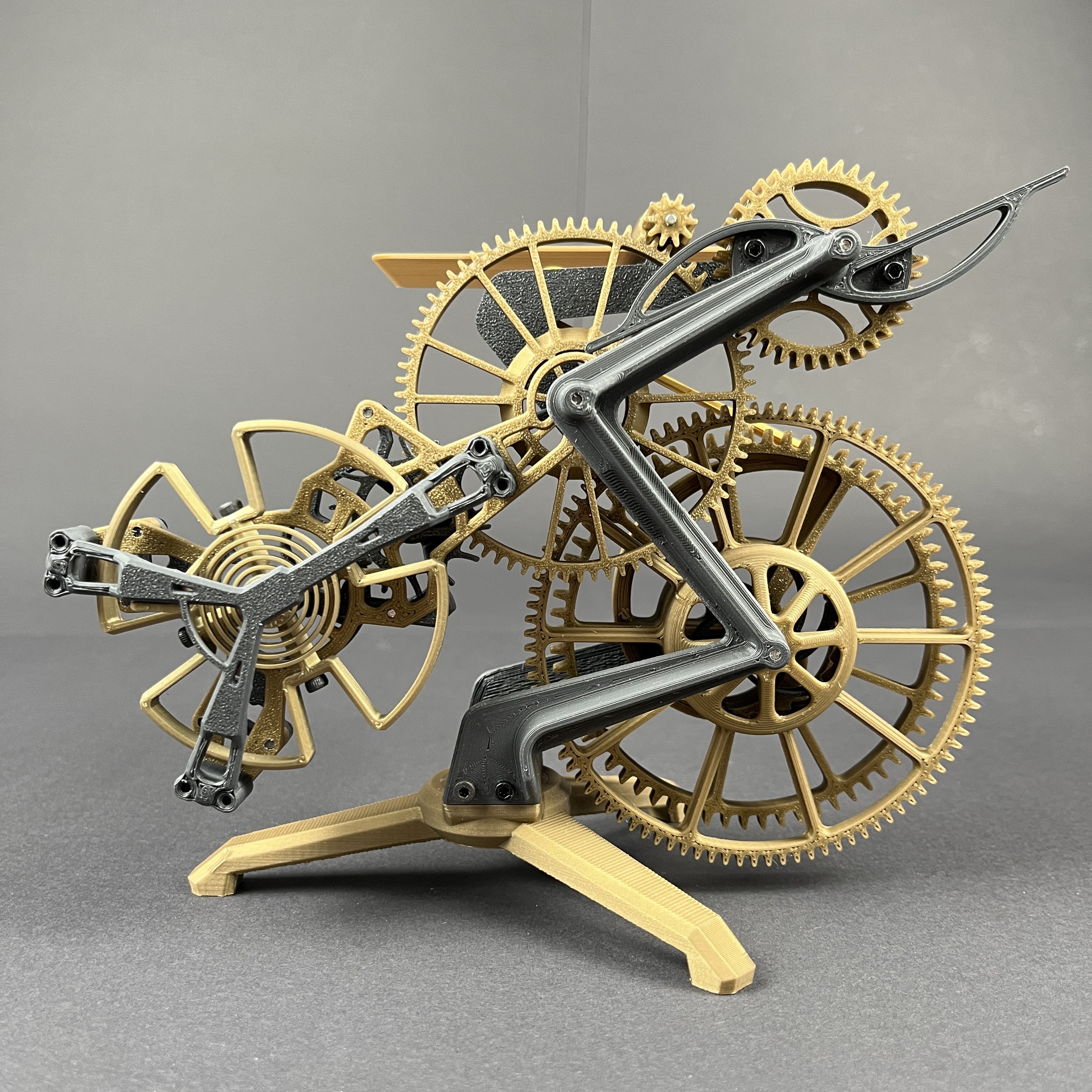 The remontoir gravity escapement mechanism