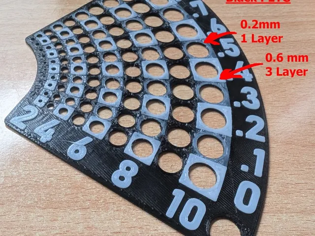 Hole size Checker  → 1 - 10.9 mm / 0.1 mm steps ←