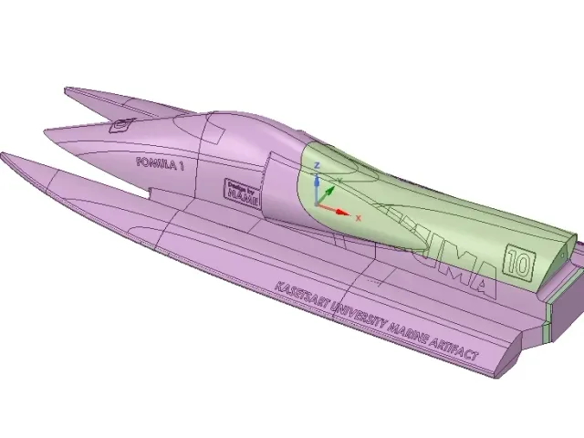 RC Boat F1 880mm