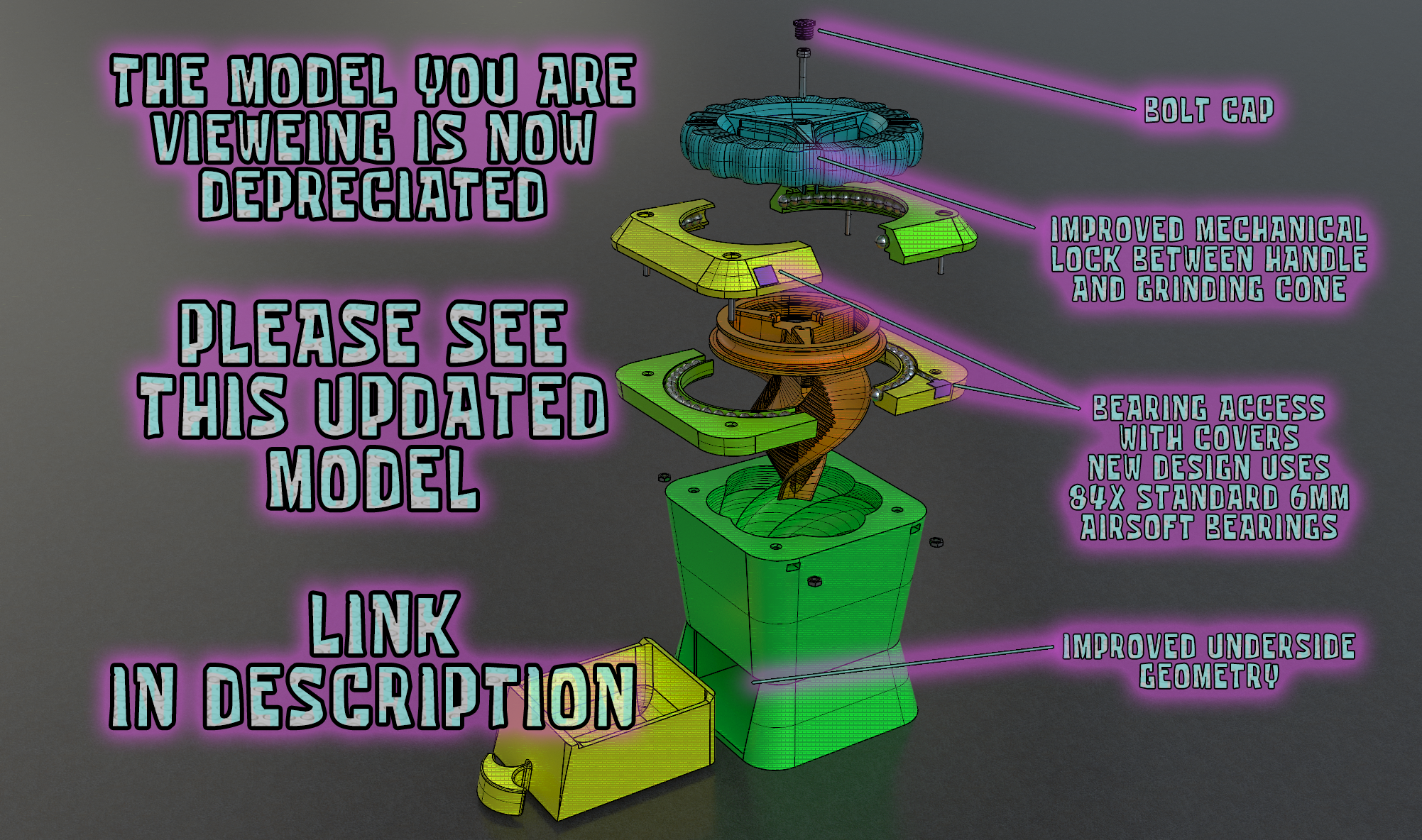 Hyphoon - LARGE Herb Grinder