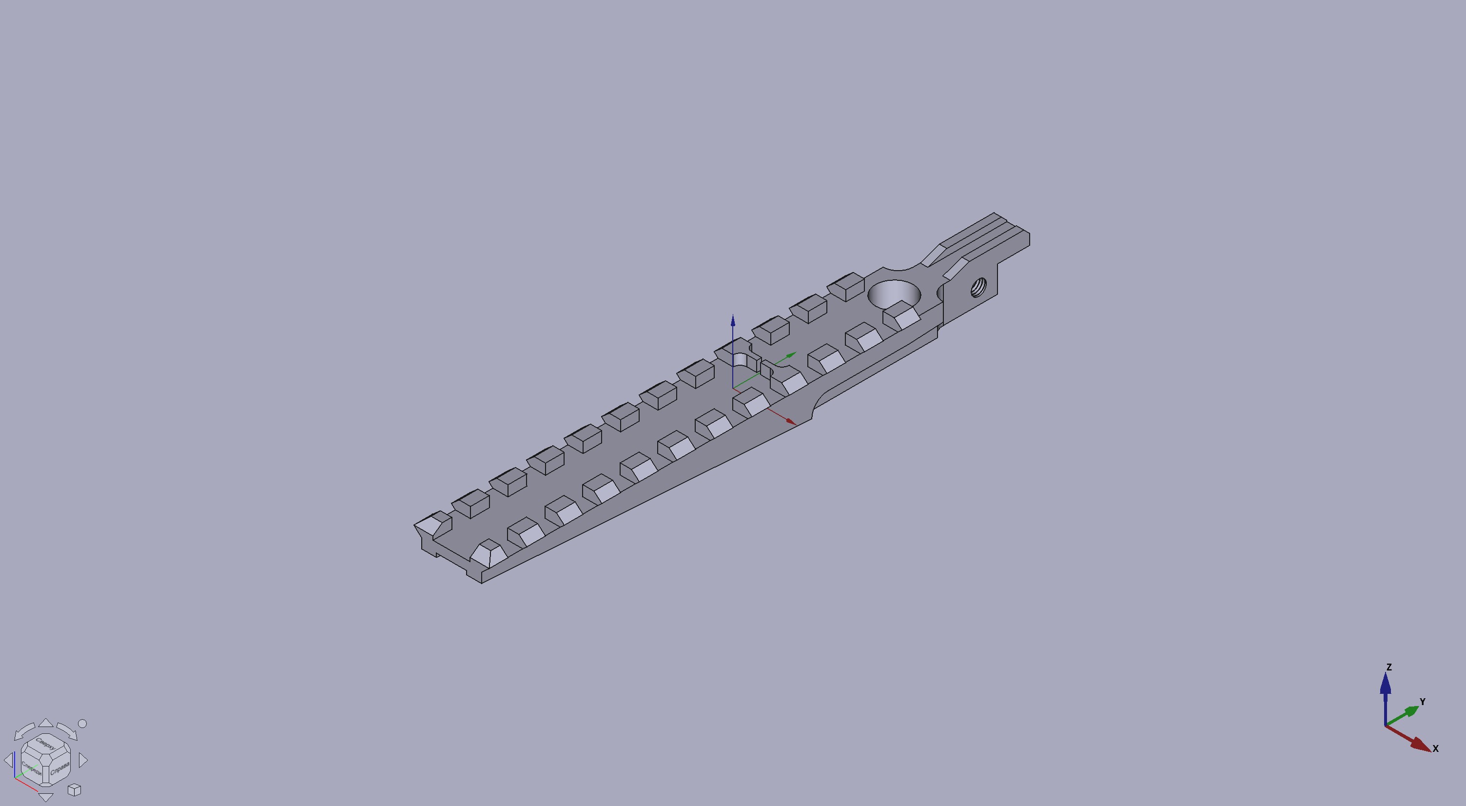 Picatinny rail on AK-74