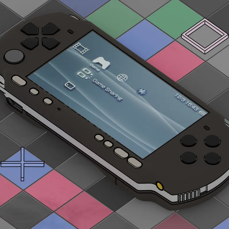 PSP 2000/3000 Shell Kit by xovi | Download free STL model | Printables.com