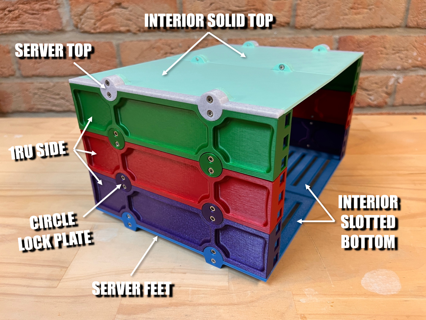 Thumbnail 3 of 3D model Modular 10 Inch Server Rack
