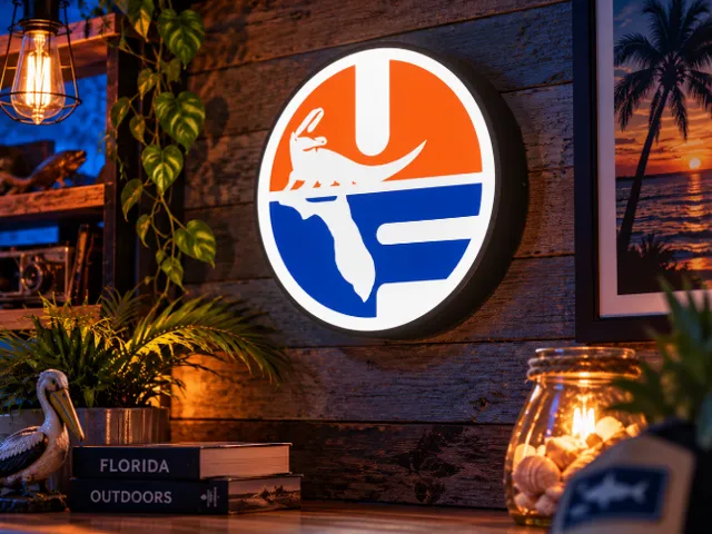 Florida Gators Light Box | University of Florida Inspired LED Wall Art | Multicolor