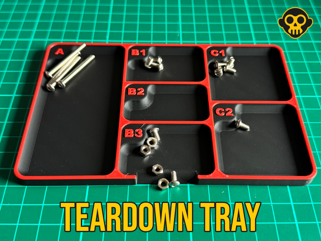 Magnetic Teardown Tray - Organized Screw Sorting