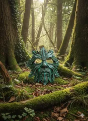 Green man mask pagan
