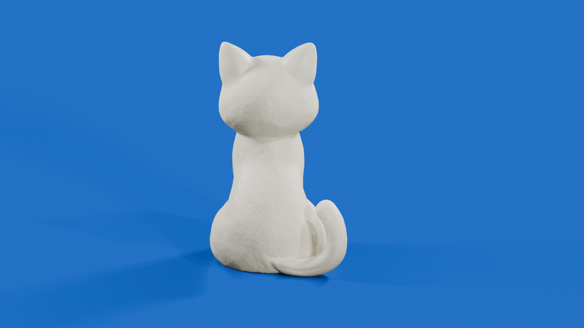 Miniatura 5 do modelo 3D Sitting Cat