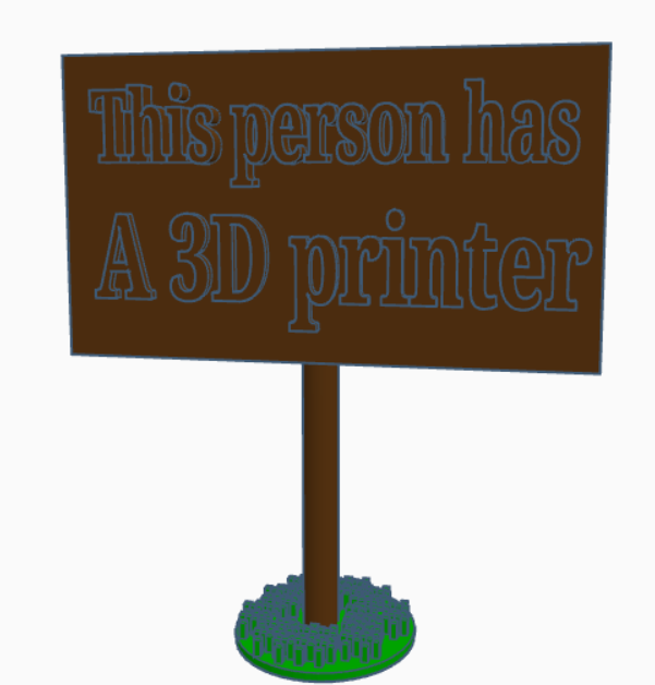 3D sign