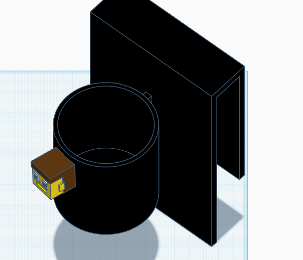 Block Head Bedside can holder