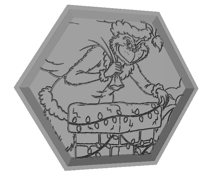 Grinch Lithophane