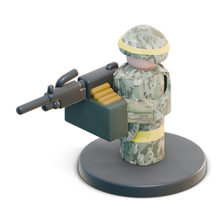 Down Range - Ukrainian M249 Gunner
