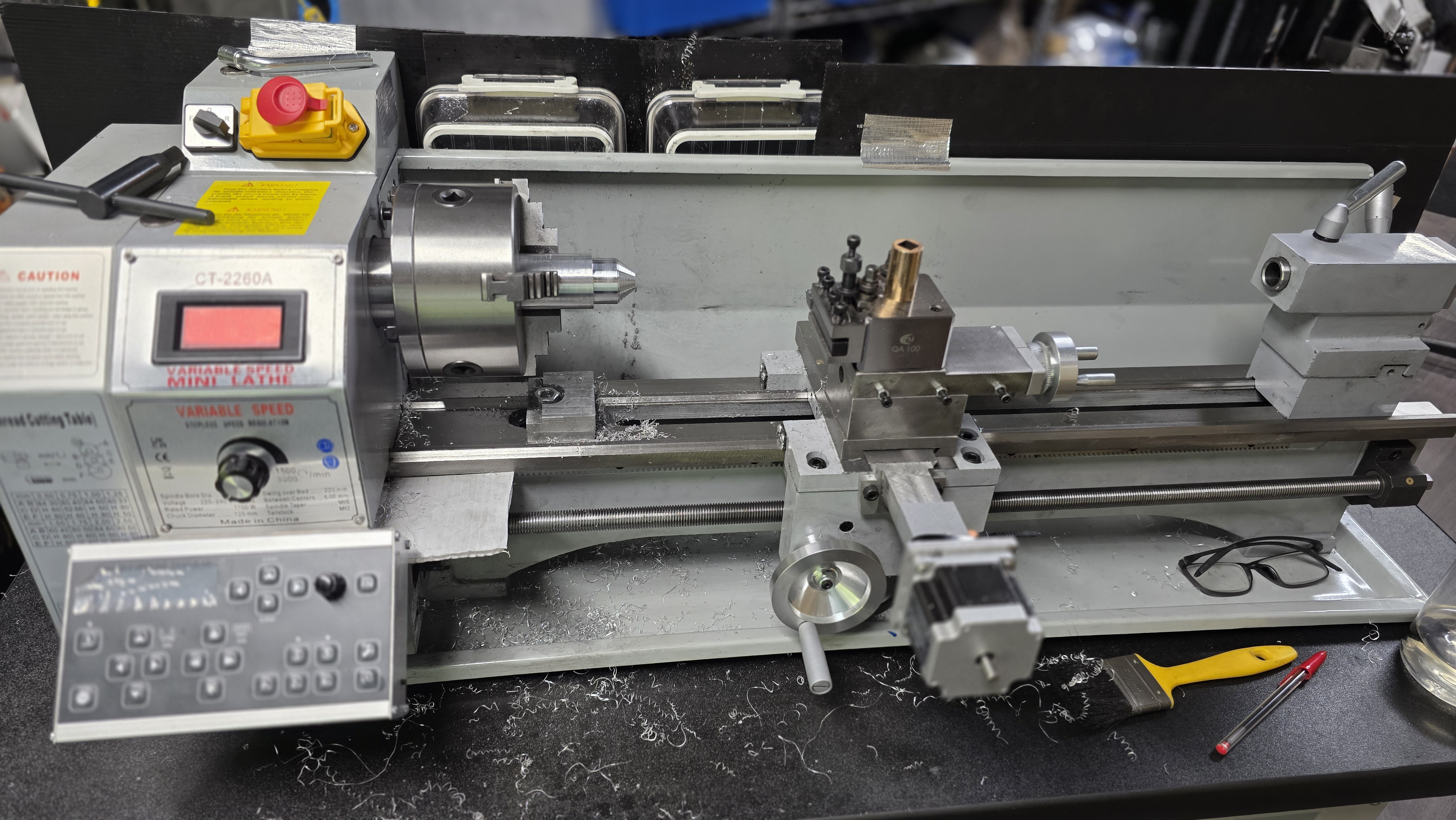 Mounting Hardware for ELS Conversion an a Mini-Lathe