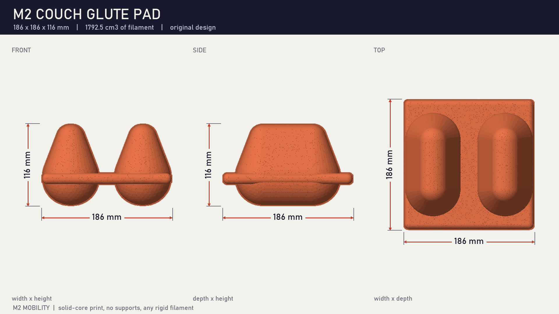 Couch Glute Pad — Lying Glute Massage Pad