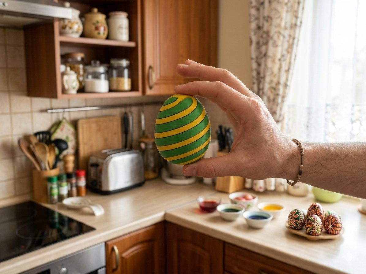 Easter Spiral egg fidget toy