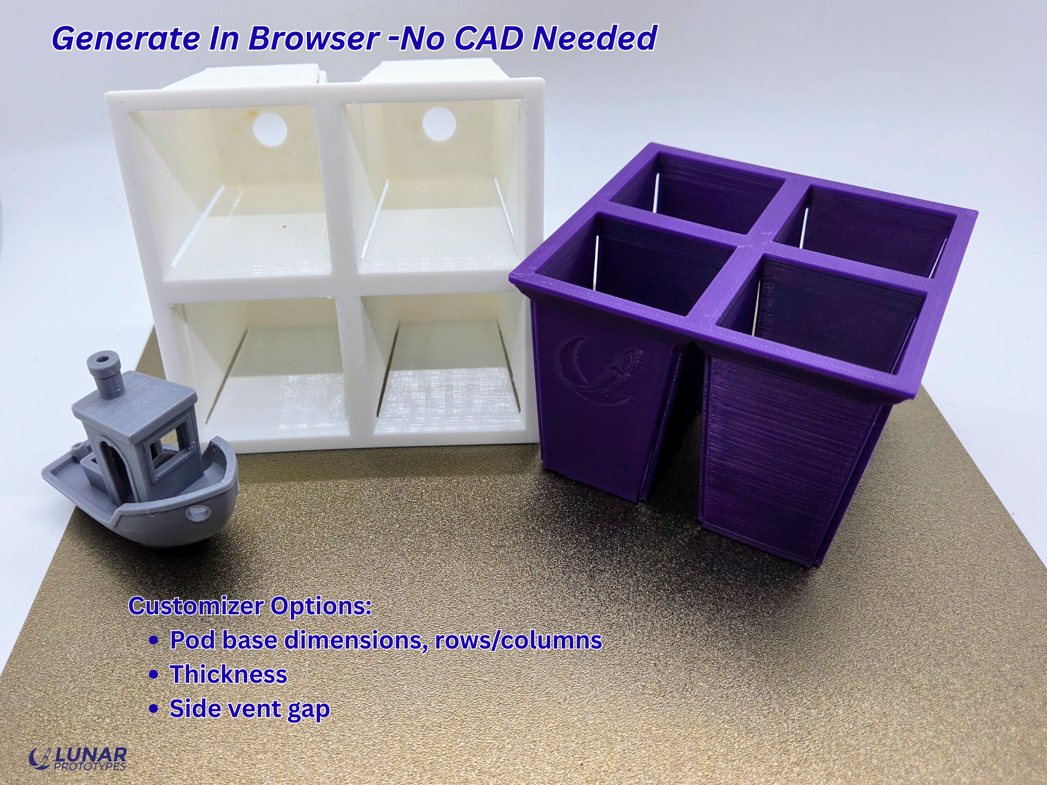 Parametric Seed Starter 3D model