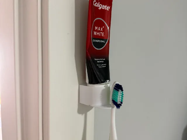 Soporte Pared Cepillo y pasta de dientes
