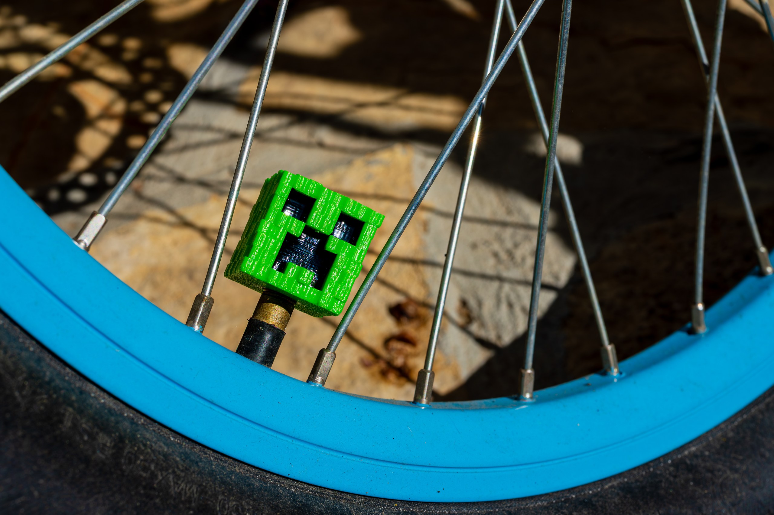 Minecraft Creeper Bike Valve Cap