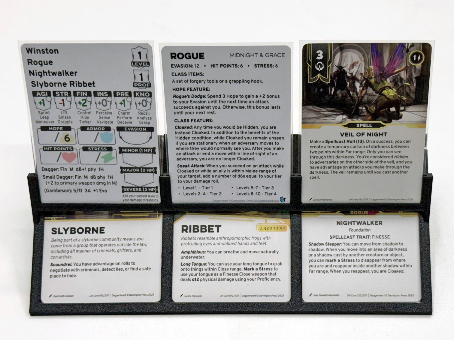 Daggerheart Modular Card Stand