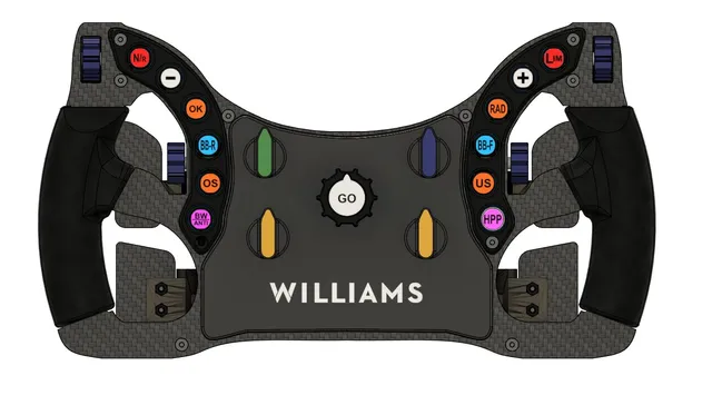 FW F1 Steering Wheel 3d model Simracing