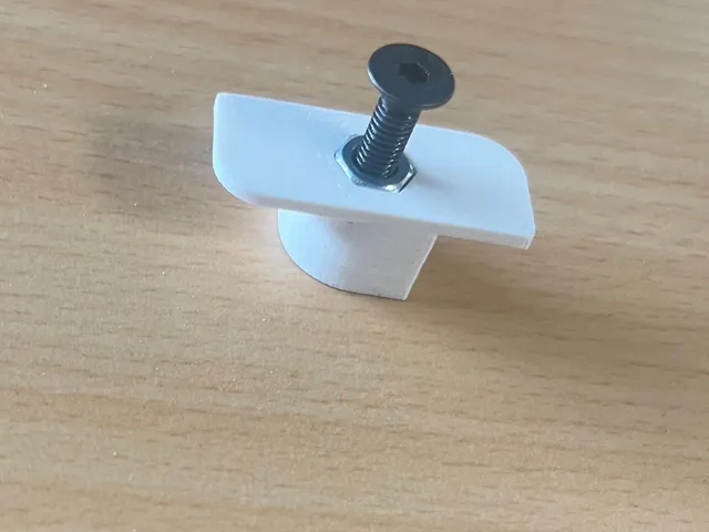Acoustic panel mounting bracket with hole for nut