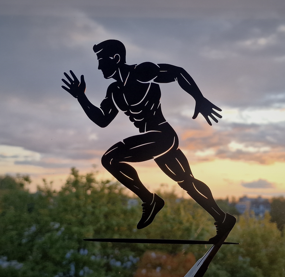 Running Man – Dynamic 2D Wall Art for 3D Printing