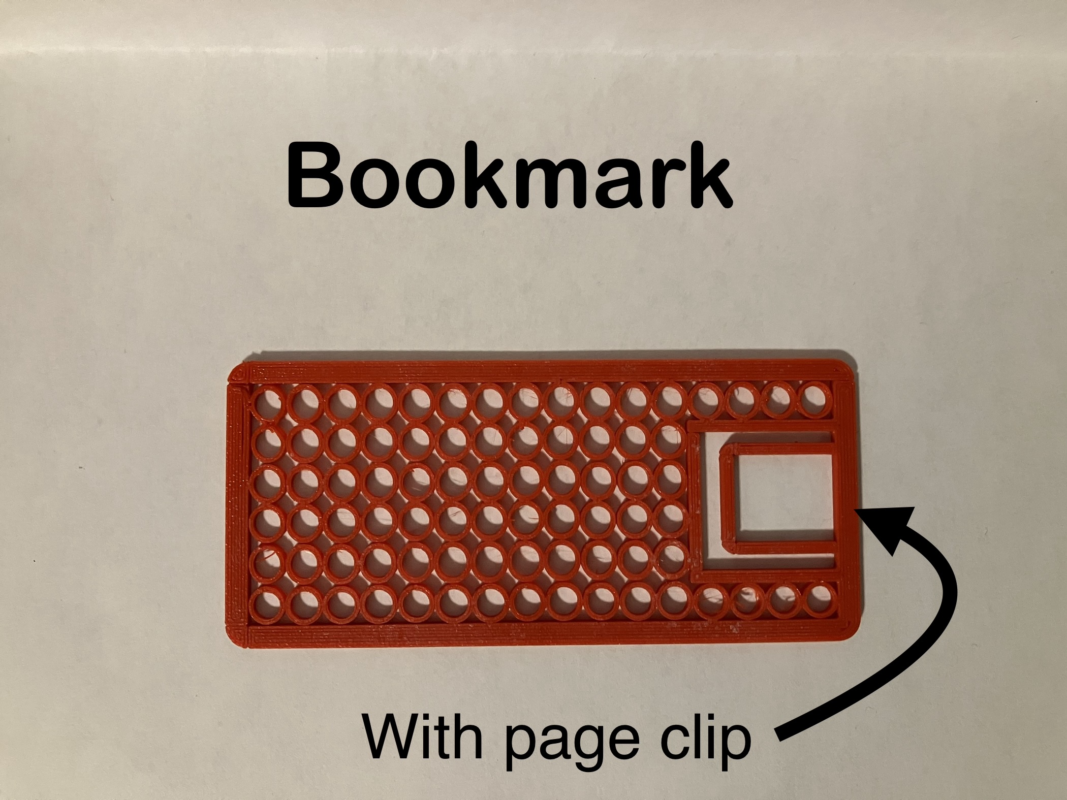 Bookmark with clip