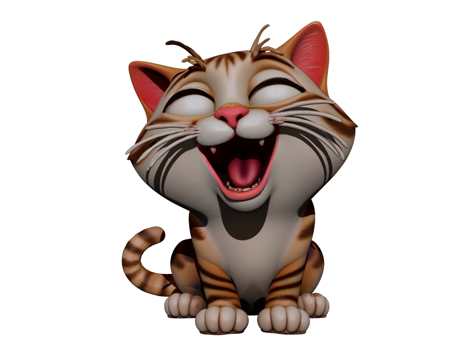 Yawning Cat