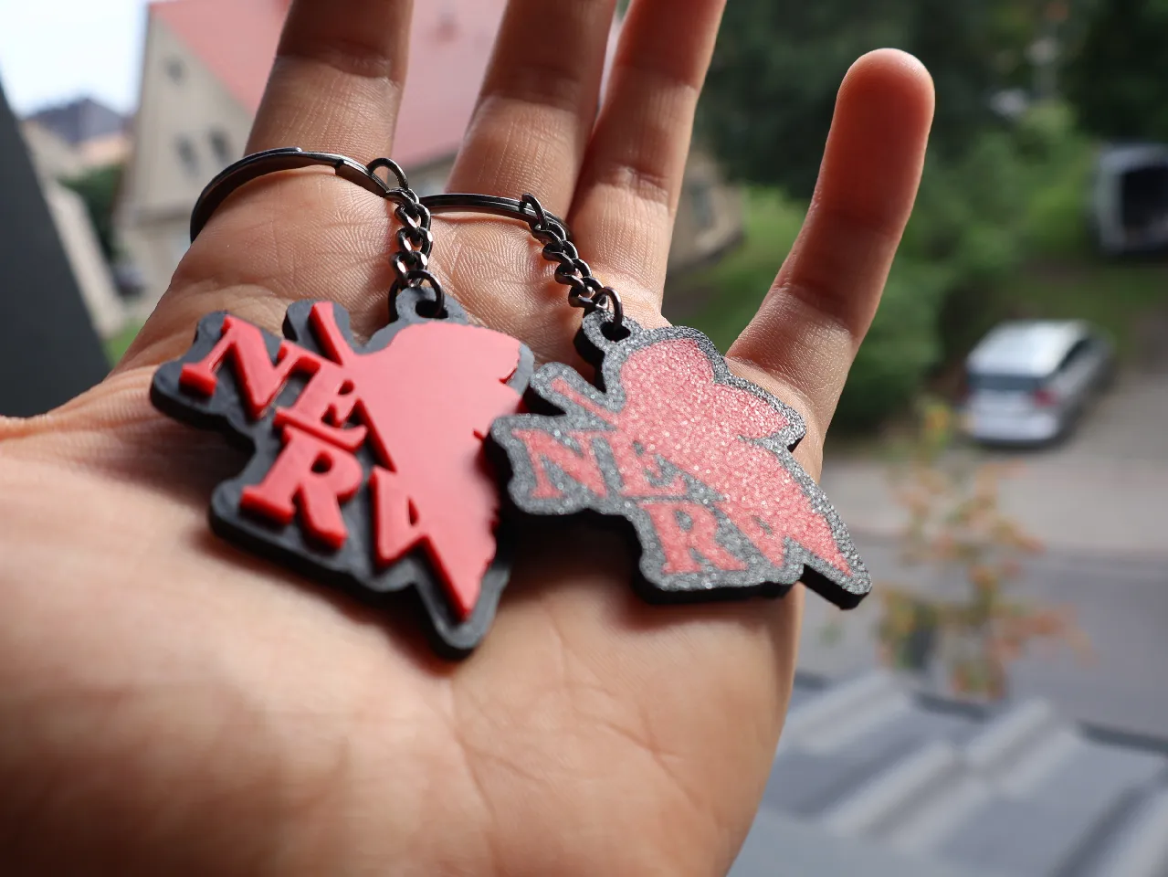 NERV Keychain Neon Genesis Evangelion by Drak | Download free STL