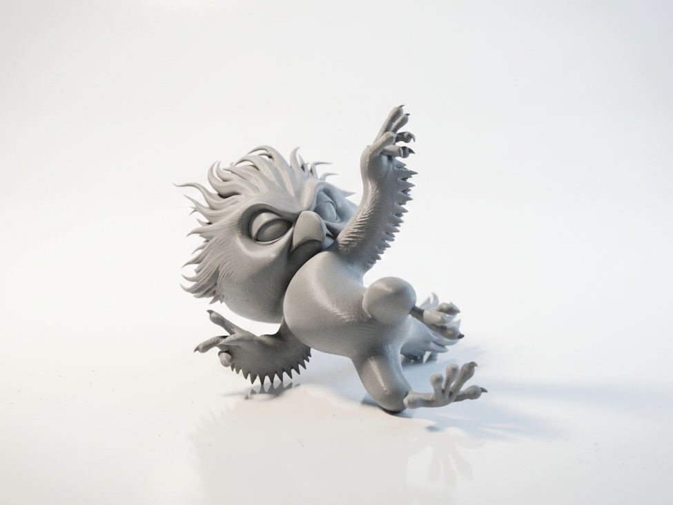 Fighter Bird Figurine Animal Collectible 3D Printable