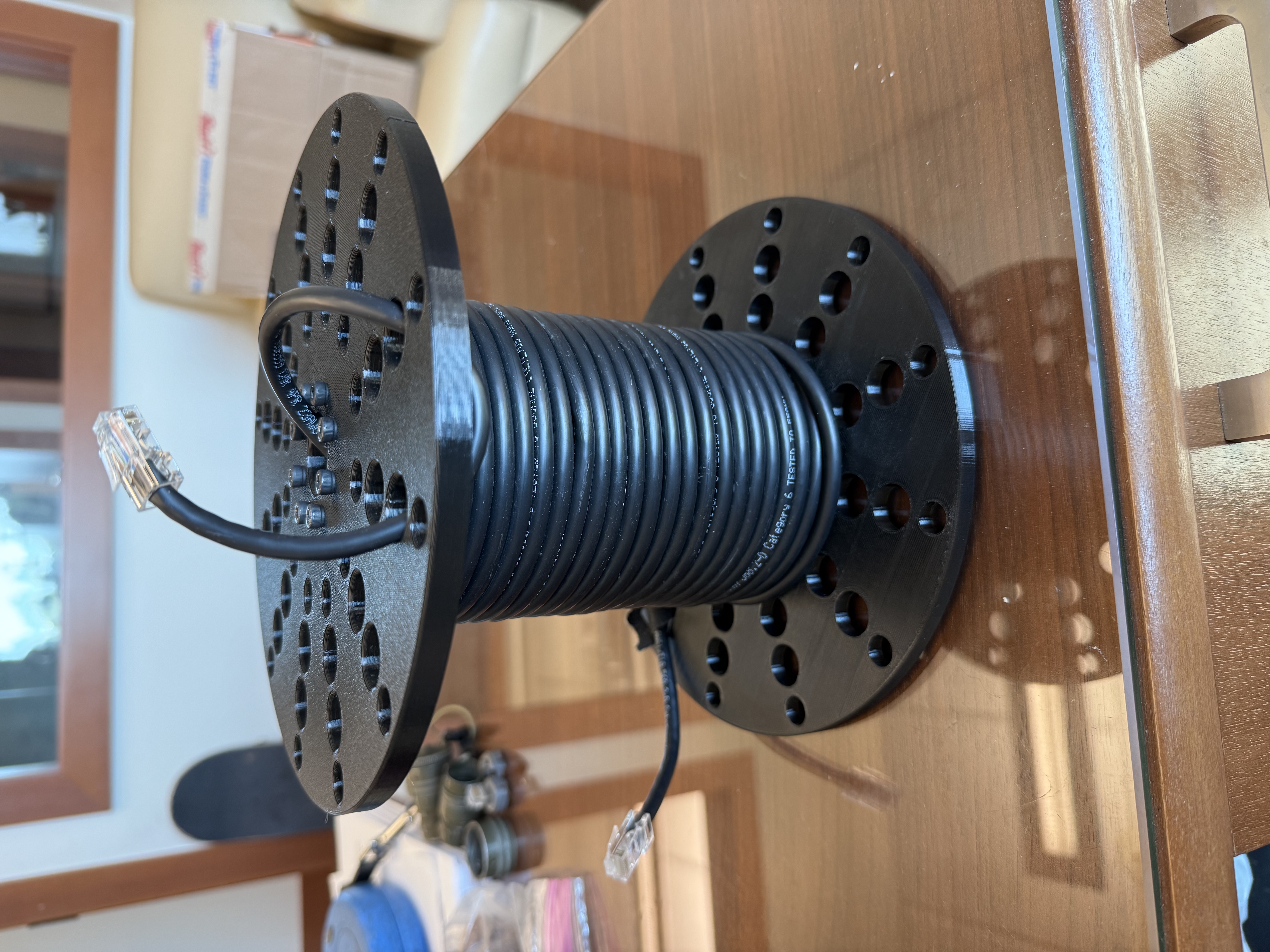 Ethernet Cable Spool 300+ ft Capacity