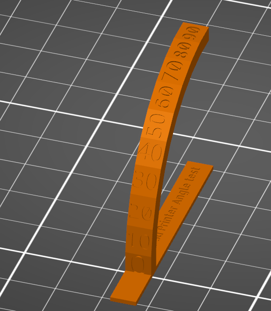 3D Printer Angle Test
