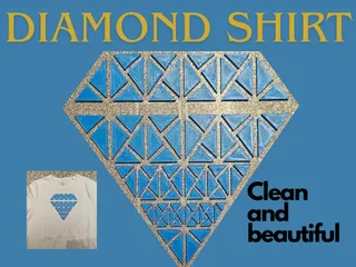 Diamond pattern for fabrics