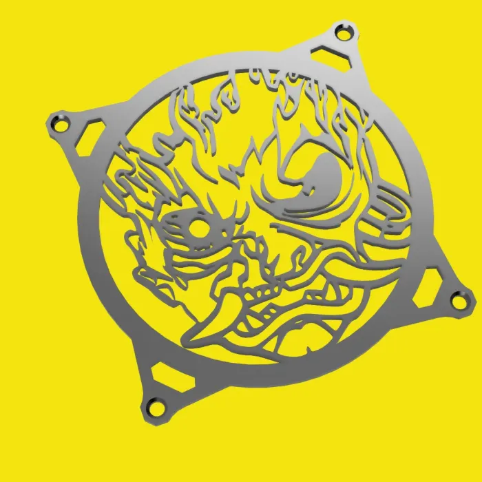 Cyberpunk 2077 Samurai logo fan cover 120 and 140mm