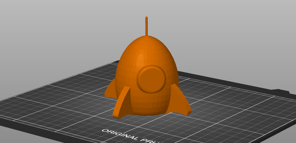 Miniatura 2 do modelo 3D Rocket easter egg