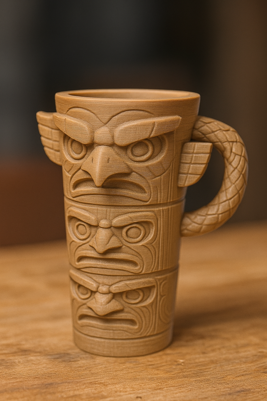 Totem can holder