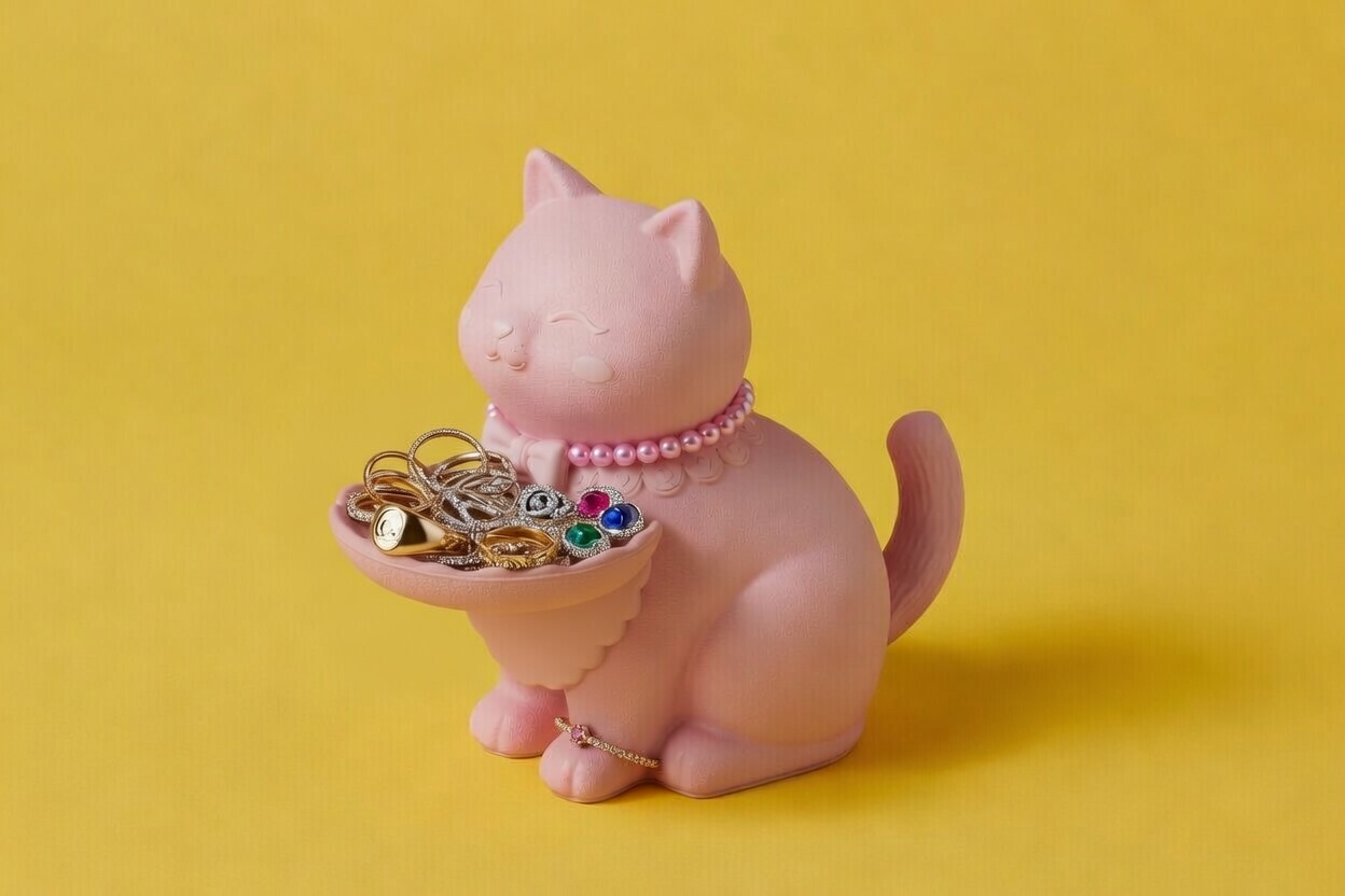 Cute Cat Jewelry Holder