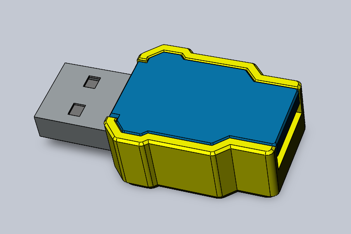 USB umbilical adapted enclosure